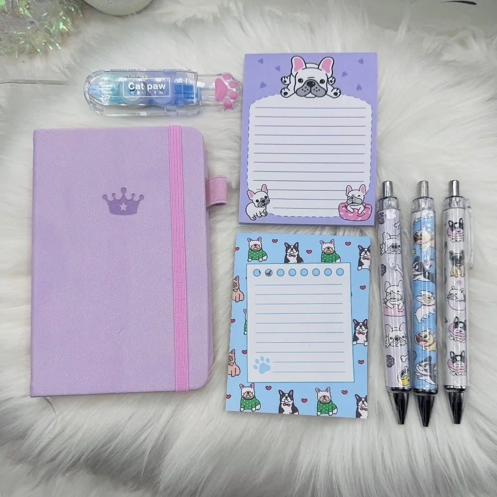 Dog theme Bookish Notebook Bundle with Dog theme pens